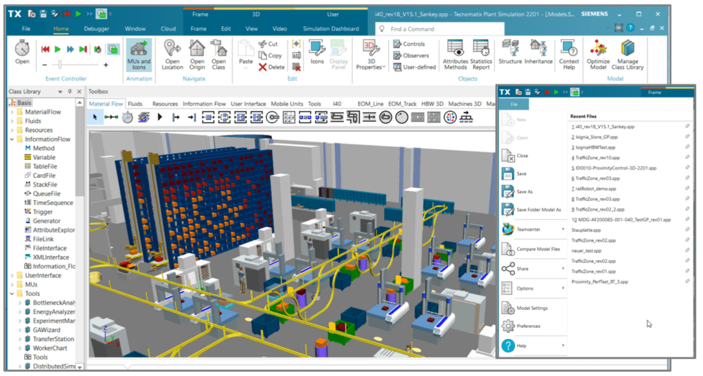 Process Simulation Software Gun TECNOMATIX Plant Simulation – Prosimtec